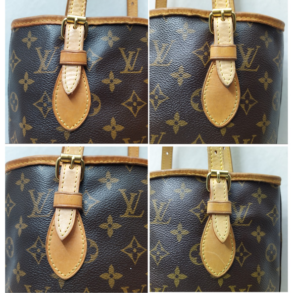 Louis Vuitton Petit Bucket PM Monogram Canvas Double Handles Shoulder Bag - Picture 6 of 16